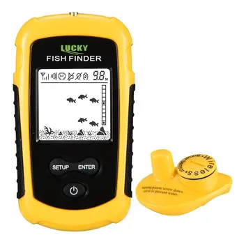 PASISEKĖ FF1108-1 Nešiojamų Žuvų Ieškiklis ledo žvejybos Echolotai Patikimesnė Signalizacijos Rele Fishfinder 0.7-100m žvejybos aido geresnį