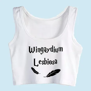 Pasėlių Viršuje Moterų Lesbiečių Paradus Wingayduim Lesbiosa Pagrindinio Derliaus Rankovių Viršūnes Moterims