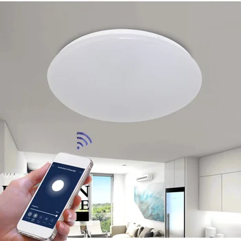 Pažangios Šiuolaikinės Lubų Šviesos wifi Balso Kontrolės Tinka LED Lubų Šviesos, Dirbančių su 