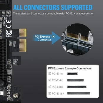 PCIE SATA Kortelių 8 Uoste, 6Gbps SATA 3.0 PCIe Card, PCIe Į SATA Valdiklio Išplėtimo Kortelės, Upport 8 SATA 3.0 Prietaisai