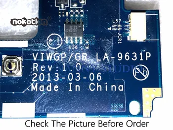 PCNANNY Lenovo G400 Nešiojamas Plokštė VIWGP/GR LA-9631P HM70 DDR3 išbandyti