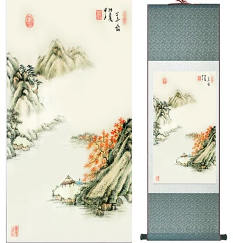 Peizažas Namų Biuro Apdailos Kinijos pažymėkite tapybos kraštovaizdžio meno tapybos Jiang nan paintingPrinted tapyba