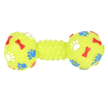 Pet, PVC Spalvinga Hantelio formos Kramtyti Žaislus Dantų Valymo Šuo Patvarus Moliniai Žaislai Spręsti Nuobodulio Šunų, Kačių Žaislas Naujas 2020 m.