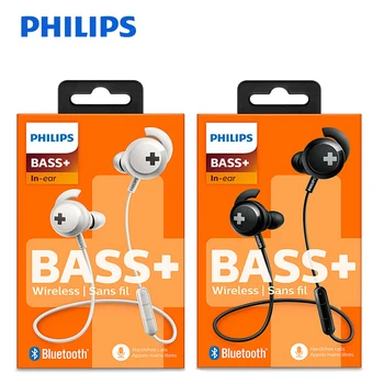 Philips SHB4305 ausinės Bass+ Bluetooth 4.1 Belaidžio Neckband Ausinės, Triukšmo Mažinimo Funkcija su Mic europos sąjungos oficialusis originalas