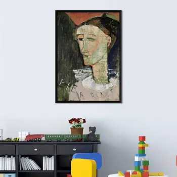 Piero ' s Self Portrait Sienos Menas Abstraktus Mados Print dekoruotos Drobės, Freska Gyvenimo Kambario, Miegamasis Apdailos Plakatas, Tapyba 5Y