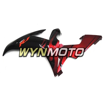 Pilnas Purvasargiai Komplektas Yamaha YZF1000 R1 Metų 2002-2003 02 03 Įpurškimas, ABS Plastikas Apdanga Kėbulo Juoda Raudona Liepsna variklio Apdanga