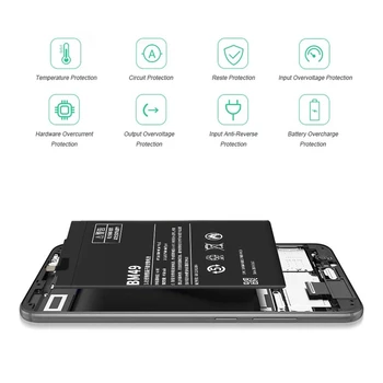 PINZHENG Mobiliojo Telefono Bateriją Xiaomi Mi Max BM49 Batterie 4900mAh Realias galimybes Pakeitimo BM49 Batteria Su nemokamais Įrankiais
