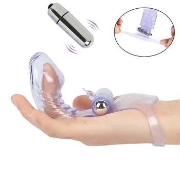 Piršto vibratorius silikono masturbator pora moterų saugos ir ilgaamžiškumo žaislas