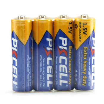 PKCELL 16 Vienetų Anglies-Cinko AA Baterijos Gyvsidabrio Nemokamai Baterija R6P 1,5 V vienkartinio Naudojimo Baterijas