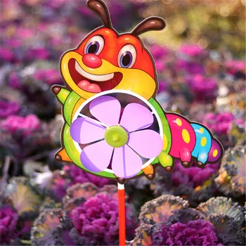 Plastikiniai Vėjo Suktuko Vėjo Malūnas Mielas Animacinių Filmų Gyvūnų, Vaikų Lauko Žaislai, Aukštos Kokybės