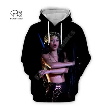 PLstar Kosmosas 3DPrint Dainininkas Žvaigždė Rihanna Vasaros Populiarus Harajuku Streetwear Unisex Juokinga Atsitiktinis Hoodie/Palaidinukė/Striukė/-a3