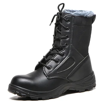 Plus size vyrų mados batus karvės odos platforma plieno toe cap įkrovos darbo batai, apsaugos darbuotojas botas masculinas zapatos