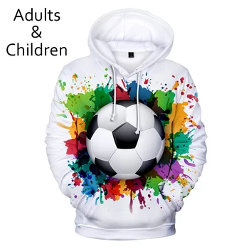 Populiarus 3D Futbolo Hoodies Vyrams, Moterims Palaidinės Mada Vaikams Tinkamas Kpop Berniukams, Mergaitėms ilgomis Rankovėmis Atsitiktinis Outwear