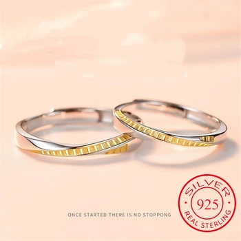 Pora žiedas originalus dizainas paprastas meilės Atidaryti vyrų ir moterų vienodo kopėčių specialios dalyvavimo šviesos prabangos geriausias santuokos