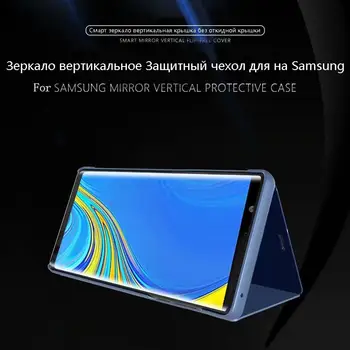 Prabangus Veidrodis Peržiūrėti Smart Flip Case For Huawei Honor 9X Pro Honor9X 9 X HLK-AL10 originalus Magnetinis fundas Ant Odos Telefono Dangtelį