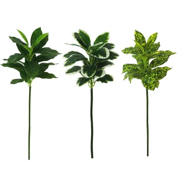 Pranešk apie netikrą Plastiko Žaliųjų Augalų Dekoro Palikti Gėlių Dirbtinių Šakų Rekvizitai Namų Puokštė PVC Sienų Apdaila Medžio Modeliavimas Augalai