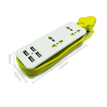 Pratęsimo Elektros Lizdas Nešiojama Baterija Prievadai USB Kelionės Buitinių Elektros Juostelės Elektros Lizdą elektros Energijos Lizdai, Smart Charg