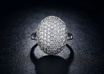 Prekės Visiškai Aišku Mikronų Kristalų Piršto Žiedai Moterų Bijoux 925 Sterlingas Sidabro Mados Vestuvių Žiedai Moterų Papuošalai