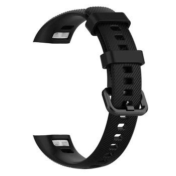 Premium TPU vientisos Spalvos Watchband Apyrankę, Dirželį Huawei Honor Band 4 Fitness Tracker Smart Žiūrėti Juostų minkštos Apyrankės diržas