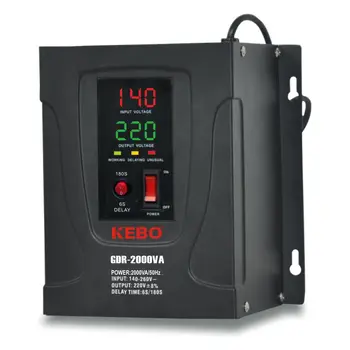 Prie sienos tvirtinamas Modelis Kebo Stabilizatorius 5000VA Automatinis Įtampos Reguliavimas AVR