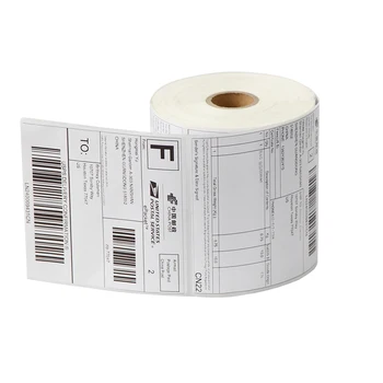 Pristatymas etiketės, lipdukai, 60*80 mm*600 vnt/roll tiesioginio terminio spausdinimo brūkšninis kodas lipnus popierius ženklo ir plombos etiketėms