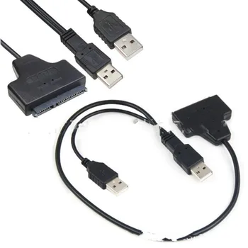 Profesinės USB 2.0 prie SATA 22Pin Laidas 2,5 colių HDD Kietąjį Diską, Plug and Play XXM