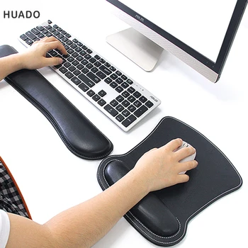 PU Pelės kilimėliai Su Riešo Poilsio Kilimėlis Anti-slip Vertus Gaming Mouse Pad Mat Nešiojamas Kompiuteris