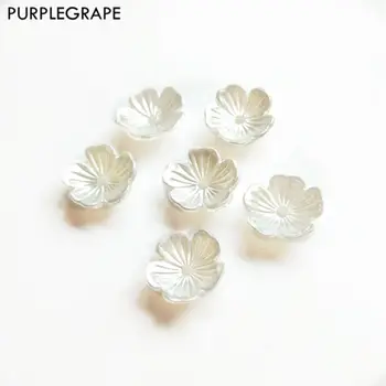PURPLEGRAPE Minimalistinė balta gėlė mados 