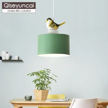 Qiseyuncai Šiaurės modernus restoranas spalva paukščių liustra paprasta vienas vadovas, kūrybos koridoriaus, miegamojo apšvietimas nemokamas pristatymas