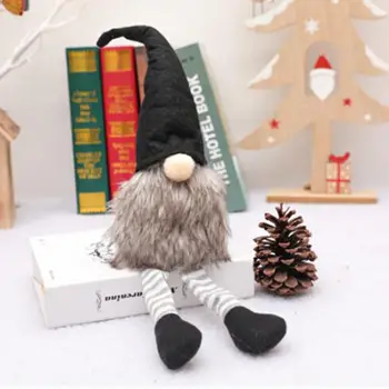 Rankų Darbo Kalėdų Beveidis Lėlės Apdailos Black Hat Švedijos Gnome Tomte Žaislas Naujas 2020 M.
