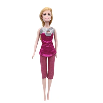 Rankų darbo mados drabužių trumpas sijonas animacinių filmų mielas modelis T-shirt antblauzdžiai ilgas kelnes priedai barbies lėlės žaislas drabužiai