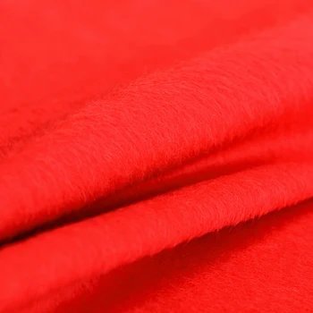 Raudona high-end Suri alpaka audinio Suri didelis kiekis alpaka kašmyras audinio ilgaplaukis rudens ir žiemos drabužių, vilnos audinio