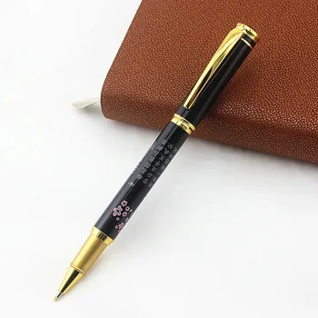 Rašyti dovanų rašikliai Metalo Roller Ball Pen 0,5 mm Prabangus Tušinukas Office mokyklinės prekės, Verslo Dovanų Dėžutėje