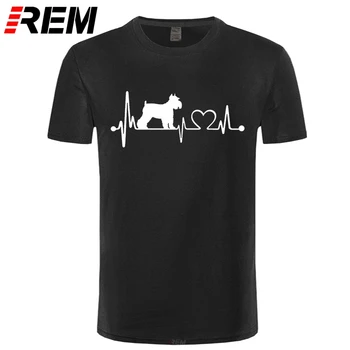 REM Dydis Vyrų Ir Moterų Spausdinimo Gyvūnų Mylėtojas, man Patinka Mano Šunų veislės kalytę širdies Plakimas T-shirt O-Kaklo trumpomis Rankovėmis T-shirt