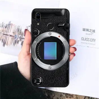 Retro dažymo Kamera apsauginis Telefono dėklas Skirtas Huawei Honor 7C, 7A 8X 8A 9 10 10i Lite 20 NOVA 3i 3e
