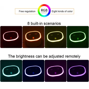 RGB Šviesos UK Smart Plug Dirbti su Alexa, Google HomePop Lizdas Bevielis WIFI Smart Nuotolinio Namų Valdymo Balsu Smart Lizdas