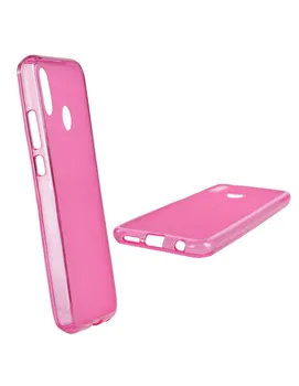 Rožinė sklandžiai silikono atveju Huawei P20 Lite