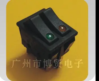 [SA]jungiklį, Originali Taivano KANALAS Dual double red apšviestas svirtinis jungiklis R210 sidabro susisiekti su raudonos, apvalios lempos--50pcs