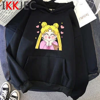 Sailor Moon hoodies moterų spausdinti Ulzzang harajuku y2k estetinės moterų drabužių bliuzono Korėja