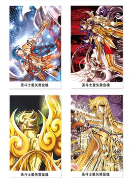 Saint Seiya Plakatas Stiker Įtraukti 8 Skirtingų Dizainų 8pcs/Daug Anime Plakatų Dydžiai 42x29 CM
