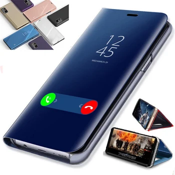 Samsung Galaxy A51 Atveju Luxury Smart Veidrodis Peržiūrėti Odos Flip Case for Samsung Galaxy A31 Stovėti Padengti Telefono Korpuso Coque