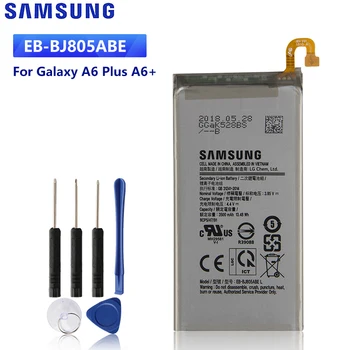 SAMSUNG Originalus Bateriją EB-BJ805ABE Samsung Galaxy A6 Plius A6+ A605 J6+ J805 Autentišku Telefono Baterijų 3500mAh