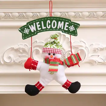 Santa Claus durų kabo Kalėdų eglutė Kalėdų papuošalai šeimos lauko neaustinis audinys pakabukas papuošalai dovanos