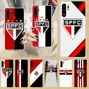 Sao Paulo Futebol Clube Telefono dėklas korpuso HUAWEI p 8 9 10 20 30 40 smart Lite 2017 19 Pro Z skaidri korpuso prabanga premjero tpu