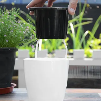 Savarankiškai Laistymo Puodą Automatinė Augalų, Gėlių Vazonas Kabinti Plastikiniai Sienos Sodinamoji Krepšelį Darbalaukio Lentelė Grindų Sodo Office Namų Dekoro