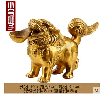 SCY 425+++liūtas liūtas Pekino vario pinigų kišenėje dydis vario liūtas liūtas Palace Namų Dekoravimo feng shui papuošalai