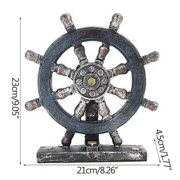 Senoviniais Viduržemio Jūros Regiono Vairo Miniatiūriniai Modelis Šiuolaikinio Meno Ornamentas Namų Puošybai Baldai Spinta Apdailos Artware Dovanos