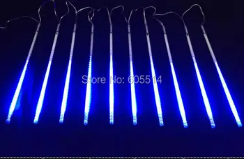 [Septynių neon]Nemokamas pristatymas mėlyna AC110-220V 3meters 10vnt/set 20W 80cm ilgio 78leds/vnt 3528led smd led meteoras vamzdis, šviesos