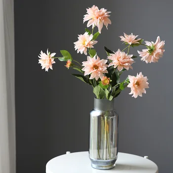 Sielovados Stiliaus Realaus Touch Dirbtinės Gėlės 1 Vnt Ekranas Šilko Gėlių Dahlia Home/Atostogų Dekoratyvinis Netikrą Gėlių