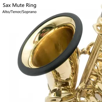 Silikagelis Sax Išjungti Žiedas Dampener Duslintuvas Sax Trimitas atsarginės Dalys Alto / Tenoras / Soprano Saksofonas